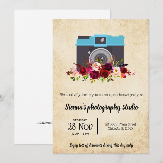  camera kaart (Voorkant / Achterkant)