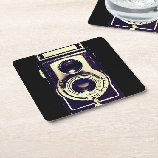  camera kartonnen onderzetters (Schuin)