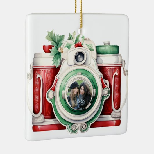  camera kerstfoto keramisch ornament (Rechts)