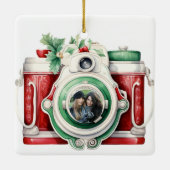  camera kerstfoto keramisch ornament (Achterkant)