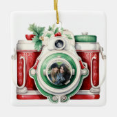  camera kerstfoto keramisch ornament (Voorkant)