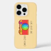 Camera klaar Neem je schot beige Case-Mate iPhone Case (Achterkant)