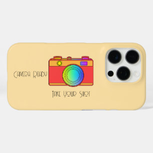 Camera klaar Neem je schot beige iPhone 16 Pro Hoesje