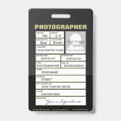 Camera Lens Badge (Achterkant)