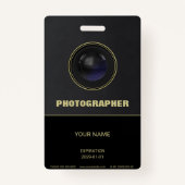 Camera Lens Badge (Voorkant)