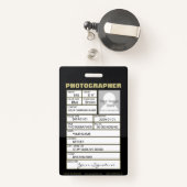 Camera Lens Badge (Achterkant met intrekbare)