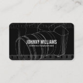 Camera Lens | Film Background Business Card Visitekaartje (Voorkant)