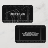 Camera Lens | Film Background Business Card Visitekaartje (Voorkant / Achterkant)