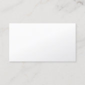 Camera Lens Fotograaf Pearl White Visitekaartje (Achterkant)