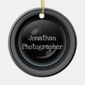 Camera Lens fotografie Design Ornament (Voorkant)