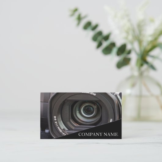 Camera Lens fotografie Visitekaartje (Staand voorkant)
