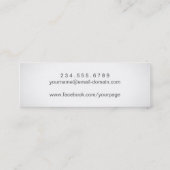 Camera Lens Logo Fotografie Mini Visitekaartje (Achterkant)