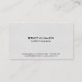 Camera Lens Logo | Voorruste Visitekaartje (Achterkant)