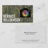 Camera Lens Logo | Voorruste Visitekaartje (Voorkant / Achterkant)