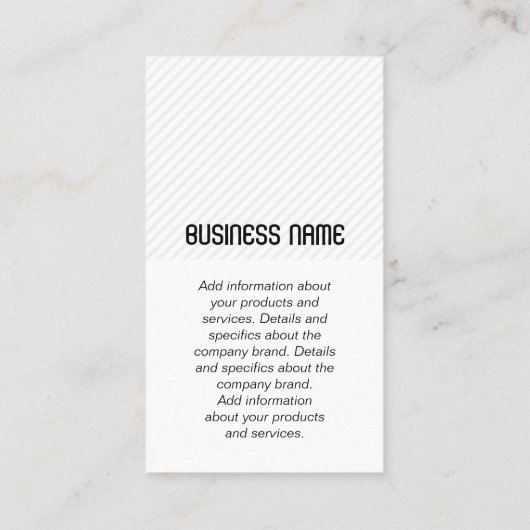 Camera Lens | Monogram Visitekaartje (Achterkant)