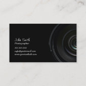 Camera Lens Ocean Landscape Photography Visitekaartje (Achterkant)