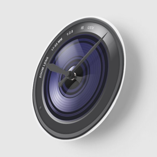 Camera Lens Ronde Klok (Hoek)