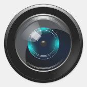 CAMERA LENS RONDE STICKER (Voorkant)