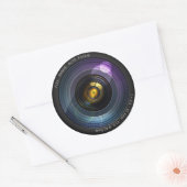 Camera Lens Ronde Sticker (Envelop)