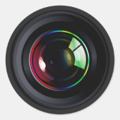 CAMERA LENS RONDE STICKER (Voorkant)