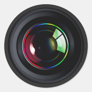 CAMERA LENS RONDE STICKER