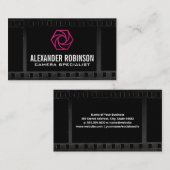 Camera Lens Shutter Focus | Filmachtergrond Visitekaartje (Voorkant / Achterkant)