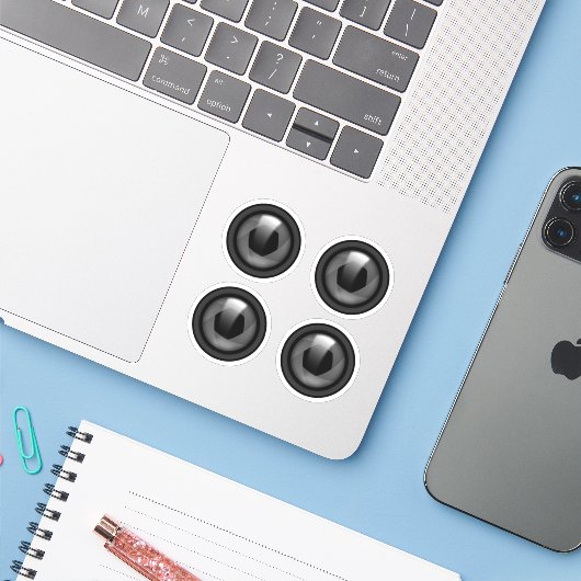 Camera Lens Sticker (Laptop met iPhone)