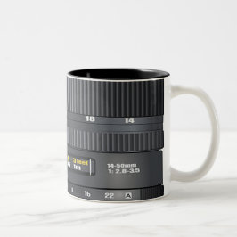 Camera Lens Tweekleurige Koffiemok