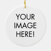 Camera Lens - voeg uw foto toe Keramisch Ornament (Achterkant)