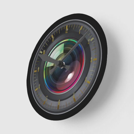 Camera Lens wandklok (Hoek)