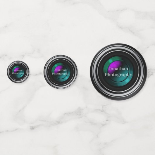 Camera Lenses Photography Design Table Confetti (Achterkanten)