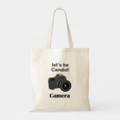 Camera Liefhebber Candid Fotograaf Tote Bag (Achterkant)