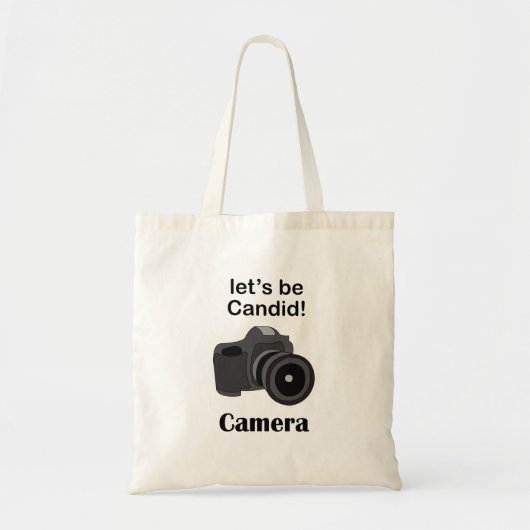 Camera Liefhebber Candid Fotograaf Tote Bag (Voorkant)