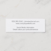 Camera (lijnkunst) | Fotografie Mini Visitekaartje (Achterkant)