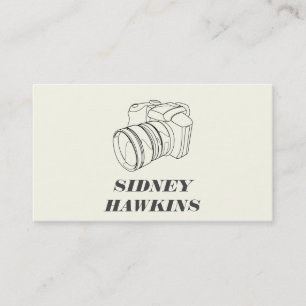 Camera (lijnkunst) Fotografie Visitekaartje