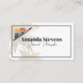 Camera Logo | Tropische Bomen Visitekaartje (Voorkant)