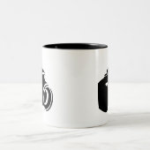 Camera love photography fan icon, modern tweekleurige koffiemok (Center)