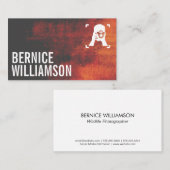 camera-Man-houdende camera | Textuurachtergrond Visitekaartje (Voorkant / Achterkant)