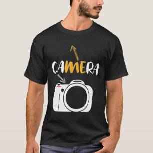 Camera me Zelfbewustzijn voor fotografen T-shirt