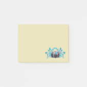 Camera met Azure Blue Leaves en Butterflies Post-it® Notes (Voorkant)