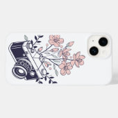  camera met bloemen – bloemenfotografie Case-Mate iPhone case (Achterkant (horizontaal))