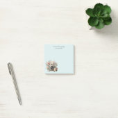 Camera met bloemen Retro Pastel Afbeelding Post-it® Notes (Kantoor)