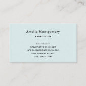 Camera met bloemen Retro Pastel Afbeelding Visitekaartje (Achterkant)