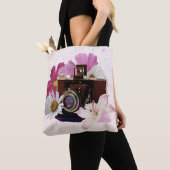 camera met bloemen tote bag (Dichtbij)