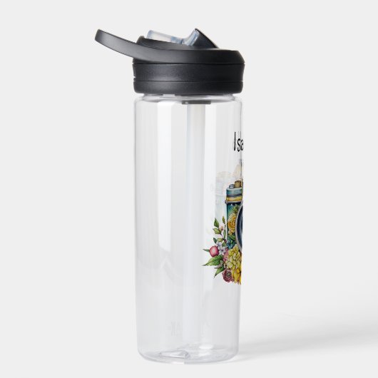  Camera met  Bloemen Waterverf Waterfles (Rechts)