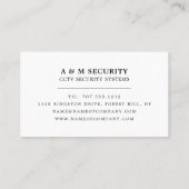 Camera met CCTV-montage, beveiligingscamera Visitekaartje (Achterkant)