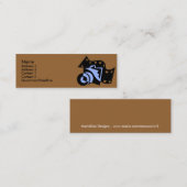 Camera met filmontwerpprofielkaarten mini visitekaartje (Voorkant / Achterkant)