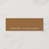 Camera met filmontwerpprofielkaarten mini visitekaartje (Achterkant)