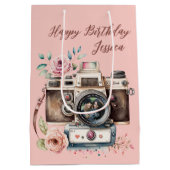 camera met foto medium cadeauzakje (Achterkant)