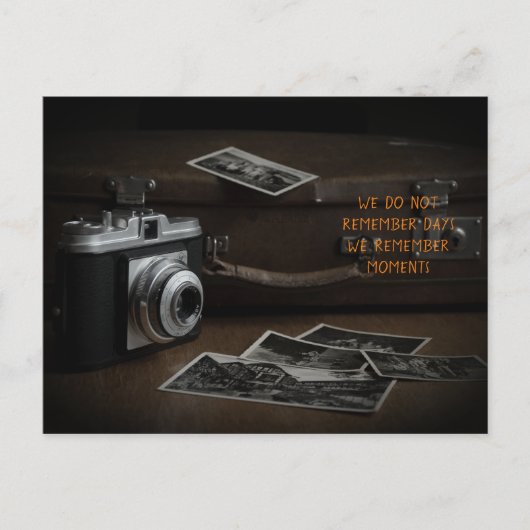 Camera met koffer briefkaart (Voorkant)